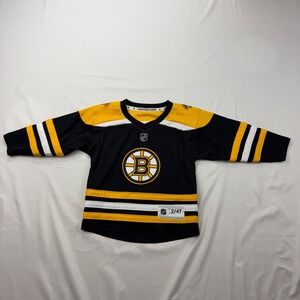 NHL Boston Bruins Jersey Kids 2T/4T Black David Pastrnak 88 Hockey Shirt